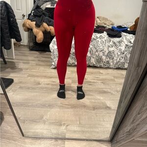 Lululemon Red Leggings